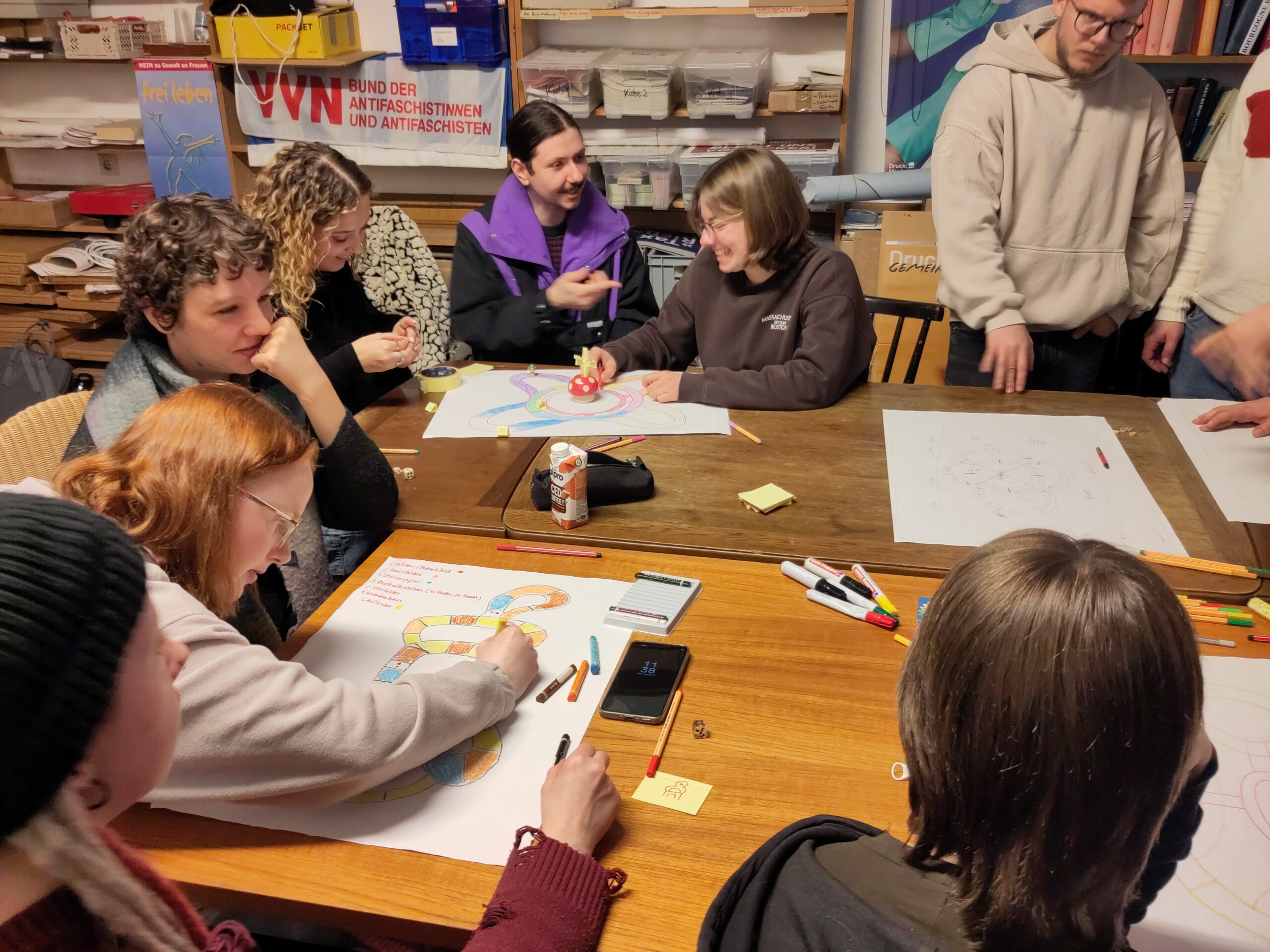 Gruppenarbeit im Seminar